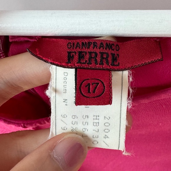 Gianfranco Ferre Designer Draped Y2K Magenta Maxi Skirt, 8 - Picture 9 of 13